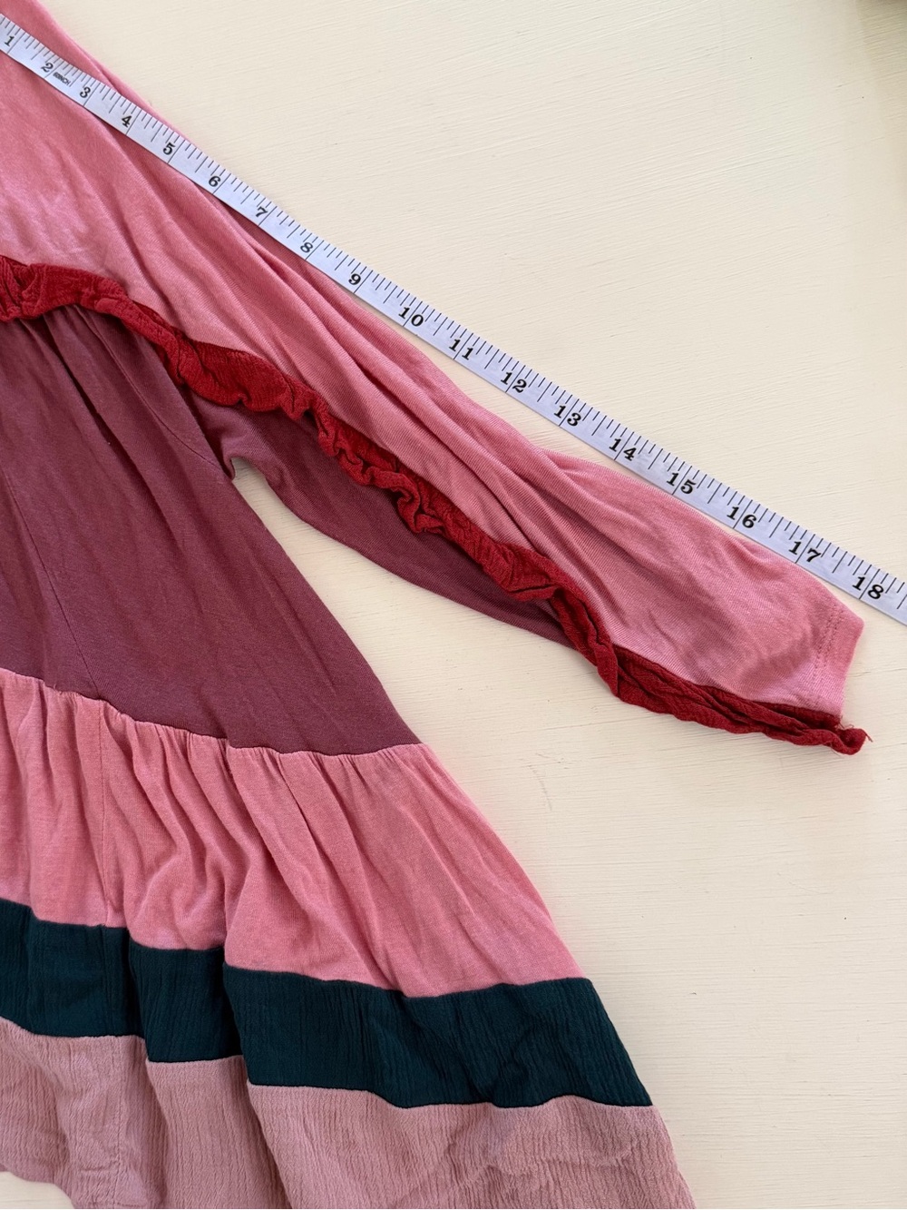 Meadow Rue‎ Anthropologie Colorblock Tiered Babydoll Top Size XS - Picture 6 of 8